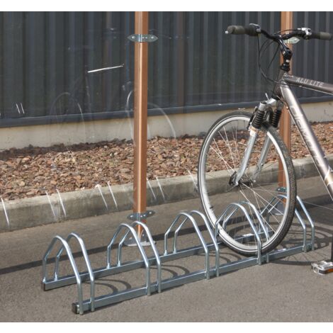 Mottez – Râtelier 5 vélos face à face – Rangement pour vélo – Dimensions 134 x 33 x 25 cm – Fixation au sol possible – Charge maximale 100 kg (1/10)