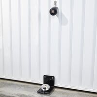 Mottez – Antivol porte de garage Eco – Verrouillage total par boulonnage – Plaque fixée au sol – Pour modèles s'ouvrant verticalement