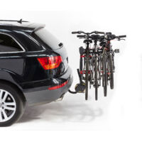 Mottez – Porte-vélo attelage 4 vélos suspendus – Charge max 60 kg – Système easy click – Antivol inclus – HERCULE 4