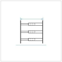 Mottez – Barreau télescopique pour fenêtres – 3 barreaux 55 à 103 cm – Laqué poudre polyester noir – Sécurisation élégante et discrète