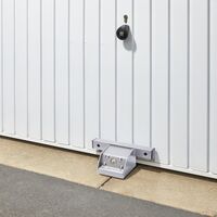 Mottez – Antivol porte de garage avec butoir extérieur – Verrouillage par cadenas Diskus – Protection contre arrachement – Fixation sécurisée