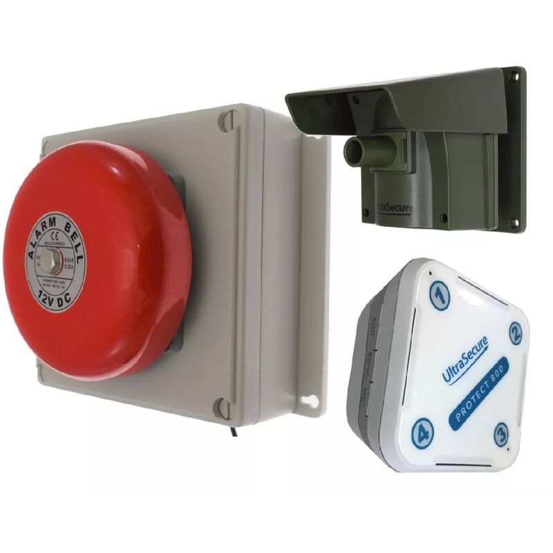 Alarme d'allée 800 mètres sans-fil avec détection de passage extérieur -  PROTECT 800 (1 récepteur, 1 détecteur)