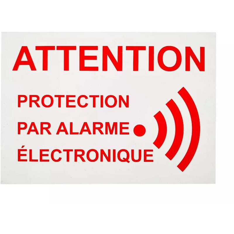 Stickers autocollant Alarme camping car gsm gps sirène sécurité antivol