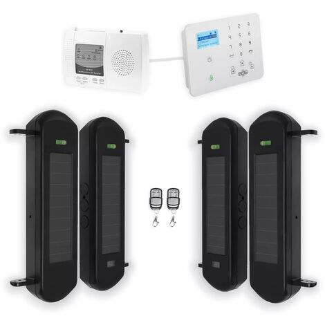 Kit "protection agricole" - 2 jeux de barrières 1B portée 900m + alerte GSM 2G+3G+4G appel/SMS (gamme DA600+/KP)