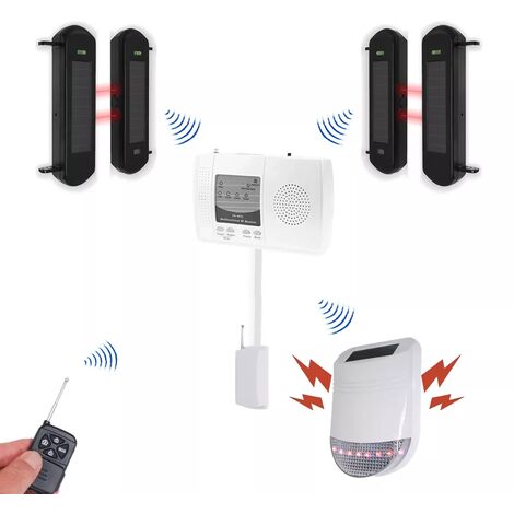 Kit "protection agricole" - 2 jeux de barrières 1B portée 900m + alerte locale sirène 105 dB (gamme DA600+/HY) (1/5)