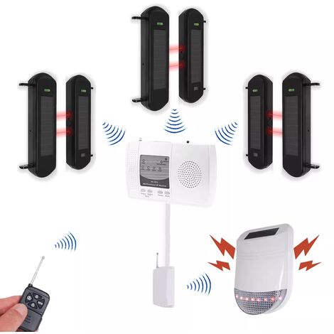 Kit "protection agricole" - 3 jeux de barrières 1B portée 900m + alerte locale sirène 105 dB (gamme DA600+/HY) (1/5)