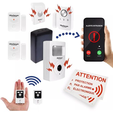 Alarme Autonome EDEN MA80 – Sirène 100 DB, Détection PIR, Appel Intrusion