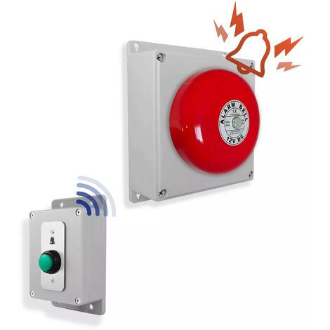 Kit sonnette sans-fil avec cloche - Haute-résistance / 900m / 1 bouton pro autonome sur piles (Gamme DA600+)
