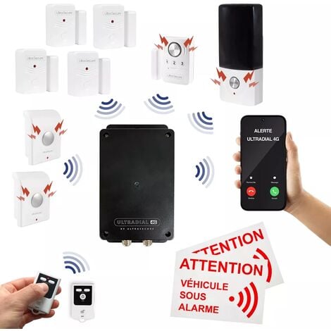 Kit alarme GSM autonome van aménagé ESSENTIEL 3 - UltraPIR +