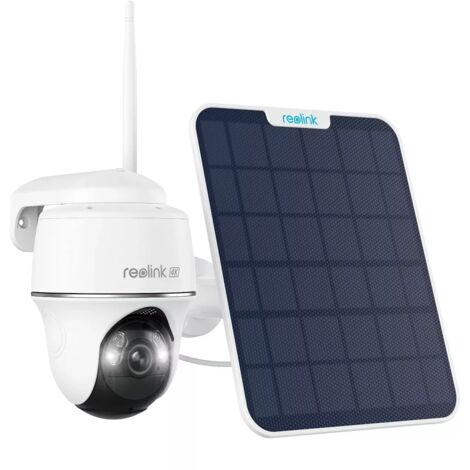 Ultra Secure – Caméra de surveillance WiFi 4K 8MP – Vision nocturne couleur – Détection intelligente PIR – Angle de 110° – Alimentation solaire 6W