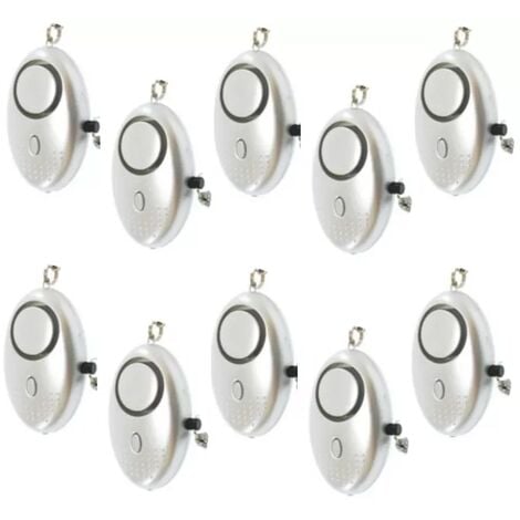 Alarme personnelle anti-agression - sirène puissante 130 dB / lampe torche  LED piles AAA fournies remplaçables