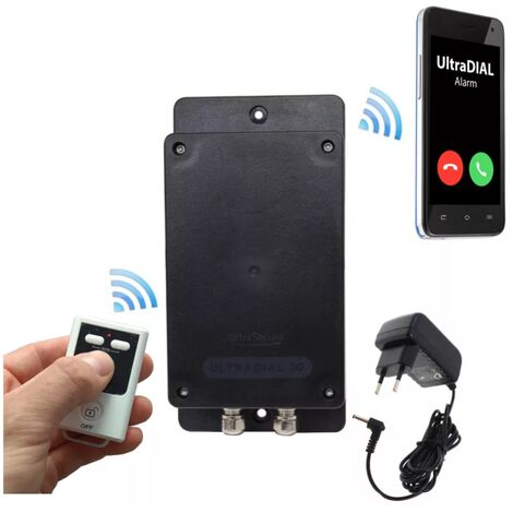 Transmetteur GSM 100% autonome UltraDIAL 2G+3G tout terrain IP66 entrée filaire télécommande transformateur (gamme BT)