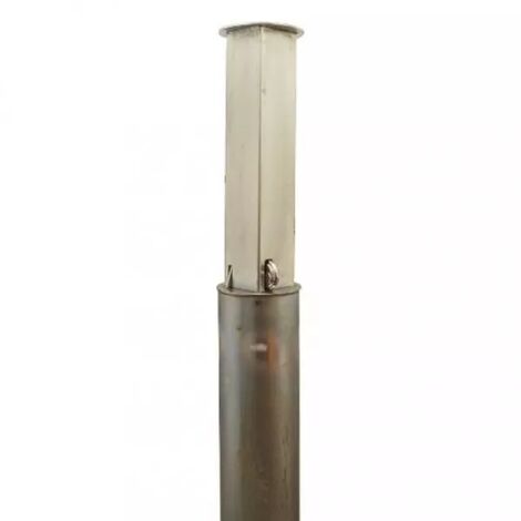 Ultra Secure – Poteau télescopique galvanisé anti-bélier 535 mm – S'entrouvrant avec cadenas intégré – Acier haute résistance pour sécurité renforcée - TP-120-G
