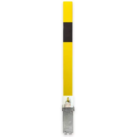 Poteau amovible 100P-YB JAUNE/NOIR (clefs distinctes) haute résistance