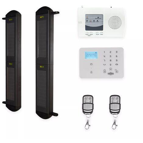 Kit alarme GSM 2G+3G+4G par barrières infrarouges 900 mètres longue portée sans-fil 2B (gamme KP/DA600+) (1/5)