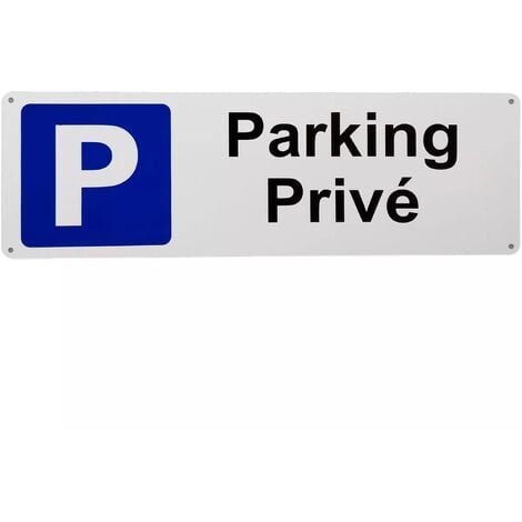 Panneau Parking Privé, Interdiction de Stationner Diamètre 170 mm Matière  PVC