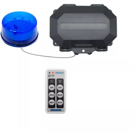 Récepteur extérieur armable sans fil 800m avec flash bleu et télécommande multi-fonction - Durée réglable (PROTECT 800)