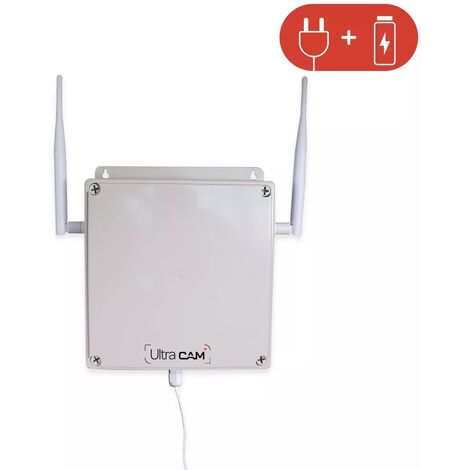 Kit à composer - Boîtier-contrôleur 4G résistant IP65 + Transformateur 12V + Batterie de secours (UltraCAM) (1/5)