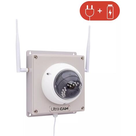 Contrôleur 4G (avec batterie) + Caméra 4K / Intelligente / Vision nocturne / Zoom 5X / IP66 / IK10 + Carte SD (UltraCAM) (1/5)