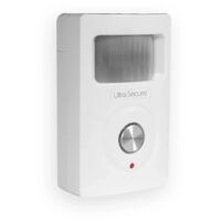 Ultra Secure – Détecteur de mouvement sans fil 2-en-1 avec sirène 130dB – Portée 100m – Installation rapide en 5 minutes – Compatible gamme BT