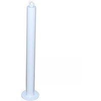 Potelet fixe à boulonner 900F-76-W BLANC avec oeillet