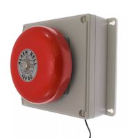 Sonnette cloche industrielle sans-fil 800 mètres longue distance - bouton autonome résistant IP56 (PROTECT 800)