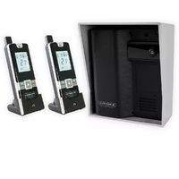 Interphone sans-fil ouverture gâche / portail via combiné - UltraCOM2 + visière argentée + 2 combinés