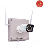 Contrôleur 4G IP65 + Caméra 4K / Détection intelligente / Vision nocturne 30m / IP66 + Carte SD (UltraCAM)