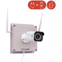 Contrôleur 4G (aimanté avec batterie) + Caméra 4K / Intelligente / Vision nocturne 30m / IP66 + Carte SD (UltraCAM)