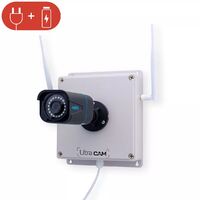 Contrôleur 4G (avec batterie) + Caméra 4K / Détection intelligente / Vision nocturne 30m / IP66 + Carte SD (UltraCAM)