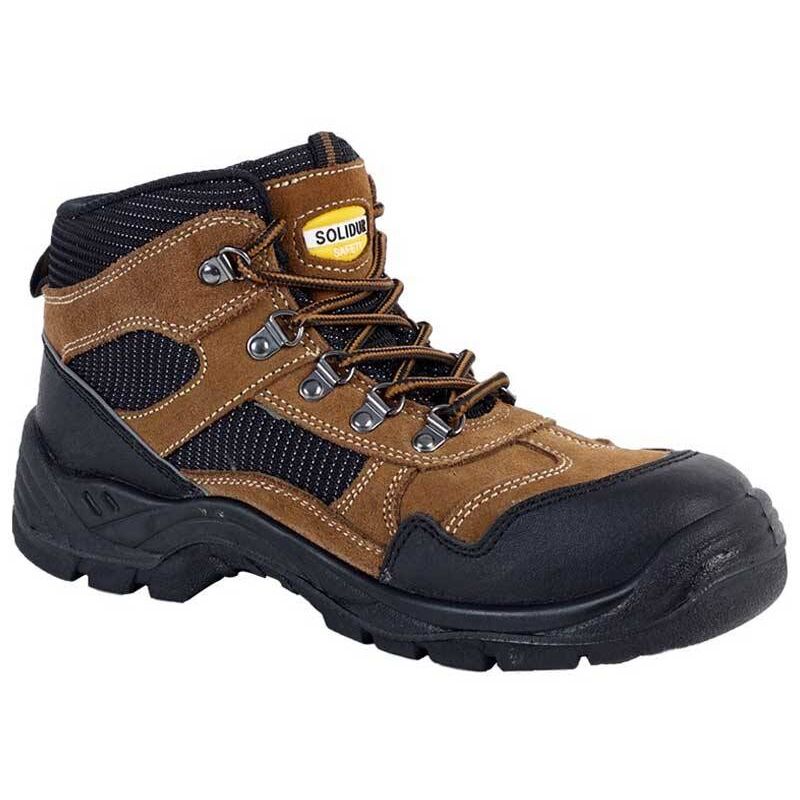 Chaussures de sécurité montantes S3 Debao mixte Solidur - Couleur Marron - Pointure chaussures 41