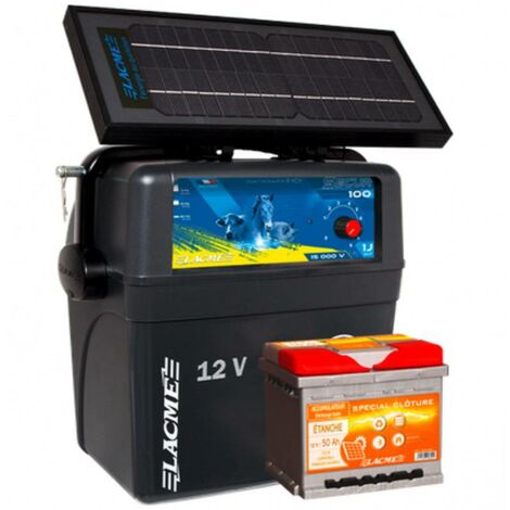 Electrificateur accus/solaire Clos B100 Secur Solis 7.2W Lacmé