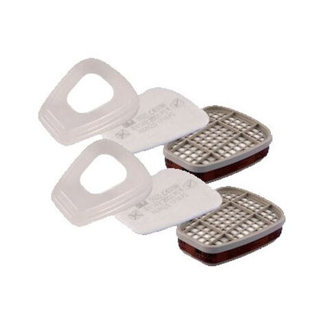 3M – Cartouche de rechange A2P3 pour masque de protection – Protection contre pesticides et particules – Usage professionnel recommandé