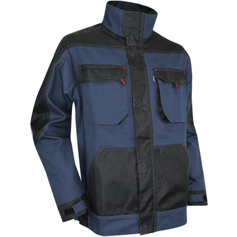 Veste de travail bicolore multipoches bleu foncé/noir Braise - LMA - Couleur Bleu foncé/Noir - Taille Vêtement L (1/2)