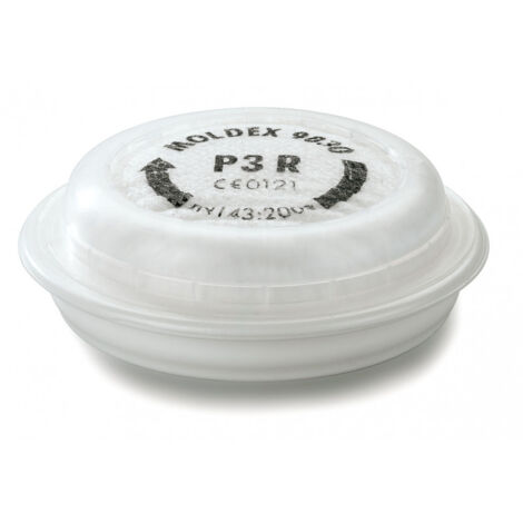 Lot de 2 filtres P3R pour masque de protection Moldex série 7000 et 9000 – Protection contre particules fines – Installation facile