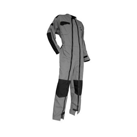 LMA – Combinaison de protection homme 4XL – Noir/Gris – Résistante aux salissures et au froid – Soufflets d'aisance au dos