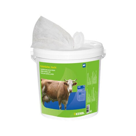 1 000 Lingettes humides Kerbl - Conditionnement Recharge 1000 lingettes (1/2)