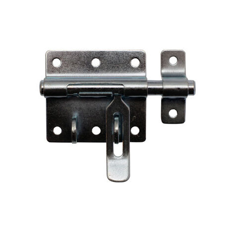 Verrou de box à porte cadenas - Dimensions Ø 12 mm - Lg 80 mm