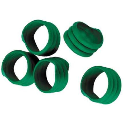 Bague d'identification en spirale pour volailles – Couleur verte – Diamètre 16 mm – Lot de 20 pièces pour éleveurs – Kerbl