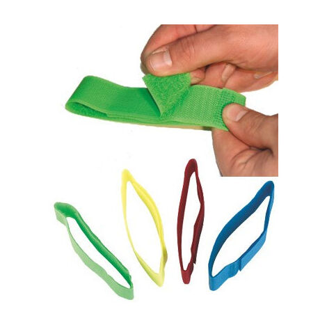 Bracelets bandes auto-agrippantes pour bovins  kerbl (lot de 10) - Couleur Jaune