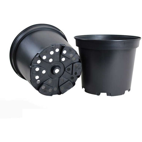 Pot rond 2 litres pour semis (Carton de 114 pièces) - Couleur Noir