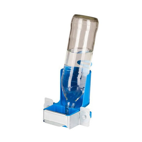 Abreuvoir porte-bouteille Niagara pour lapins – Adaptable intérieur/extérieur – Compatible avec toutes bouteilles – Accessoire modulable – Kerbl