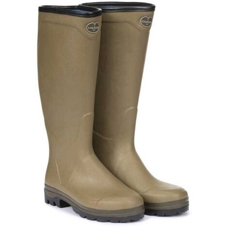 Bottes LE CHAMEAU Country Cross Néoprène vert - CBA - Couleur Vert clair - Pointure chaussures 39