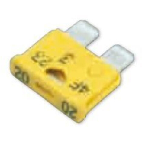 Fusible enfichable - X Modèle Lot de 10 jaunes 20A