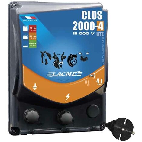 Electrificateur secteur Clos 2000-4 HTE Lacmé - 35 km