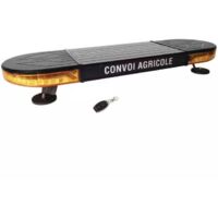 Rampe LED pour convoi agricole magnétique, sans fil et rechargeable - longueur 1 mètre