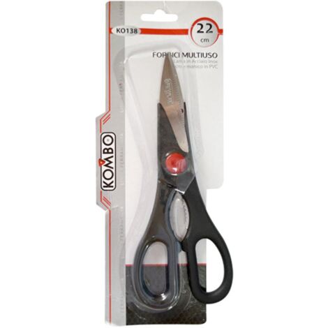 Forbici Multiuso in Acciaio Inox 22 cm Lama Rivestita in PVC
