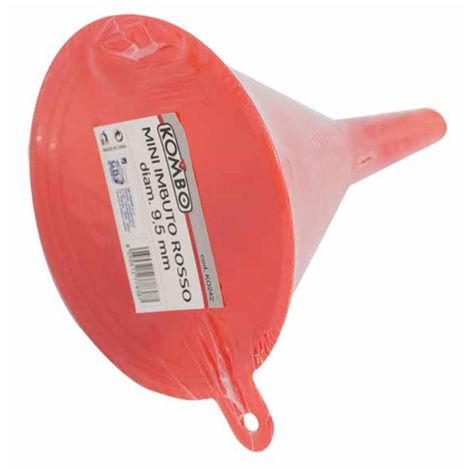 Imbuto Piccolo Rosso in PVC Diametro 9.5mm