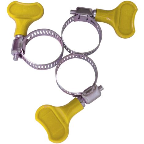 Set 3 pezzi fascette stringitubo in acciaio al carbonio zincato con