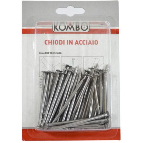 SET DI CHIODI CON TESTA PIATTA CARPENTERIA 2.0 X 50 GREZZI 75